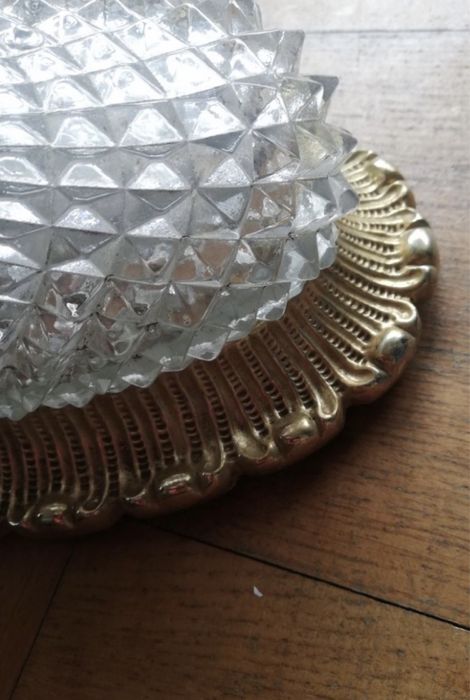 Glashutte Limburg lampa kinkiet scienny krysztalowa mala złota