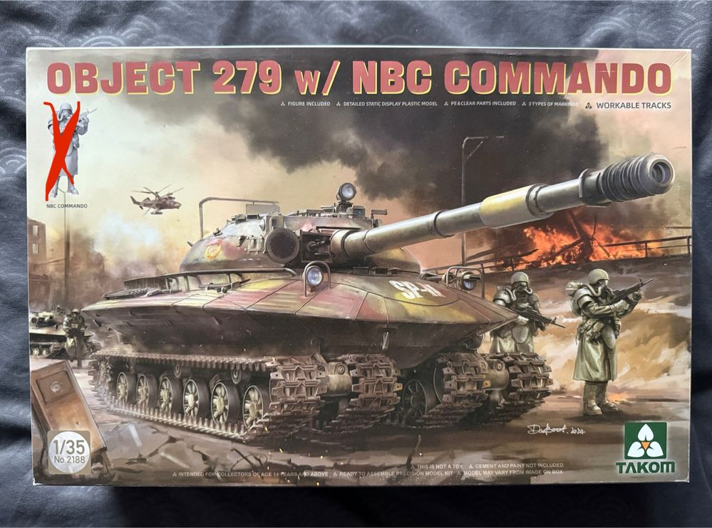 Model do sklejania Object 279 Takom 2188 skala 1:35
