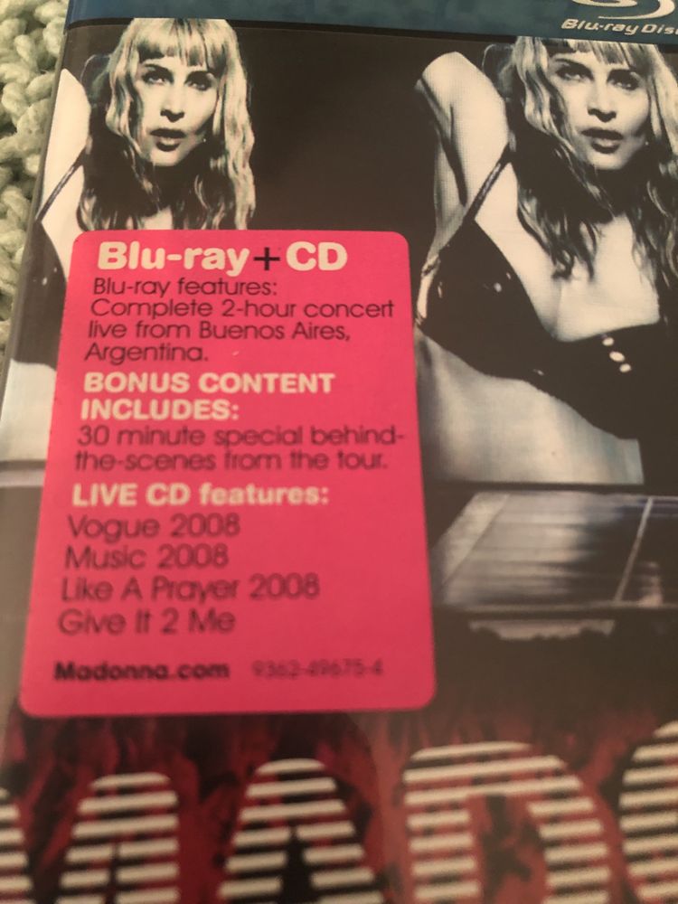 Madonna Sticky&Sweet tour blu ray