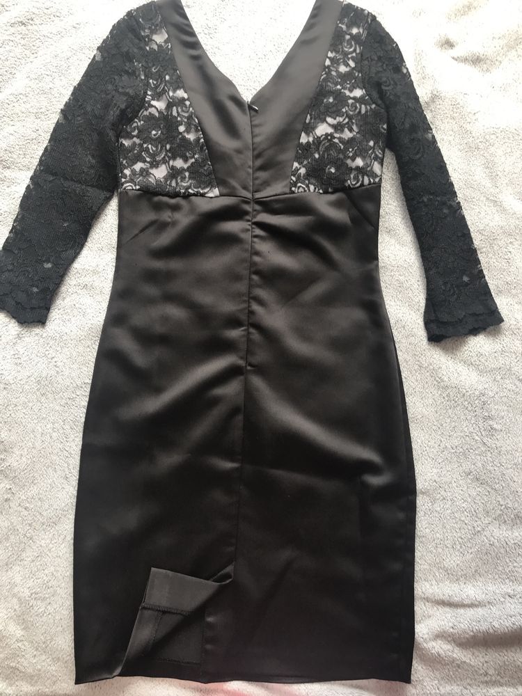 Czarna, elegancka sukienka r.S