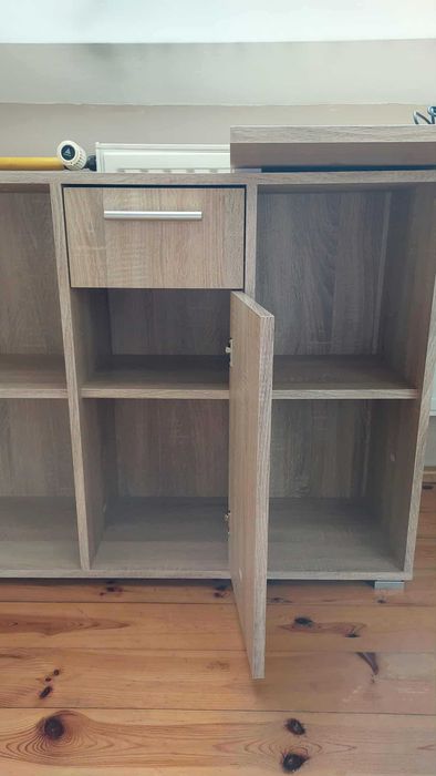 Zestaw Biurko modułowe 120x60cm z szafką 120x30cm