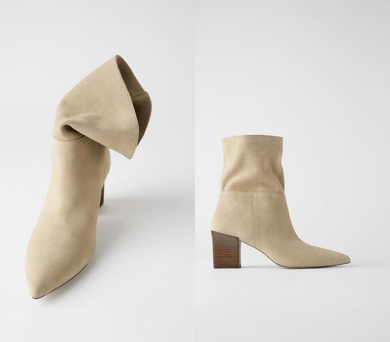 Замшеві ботильйони ZARA Soft