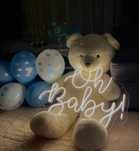 Neon Oh baby- baby shower, chrzest, roczek, ślub, wesele