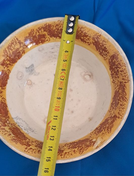 Taça antiga em faiança 15cm diametro