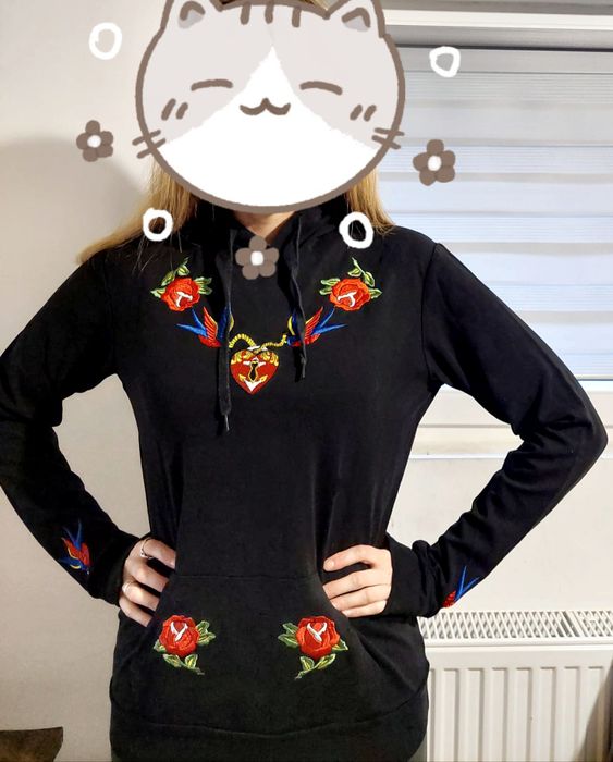 Czarna bluza z kapturem Jawbreaker S