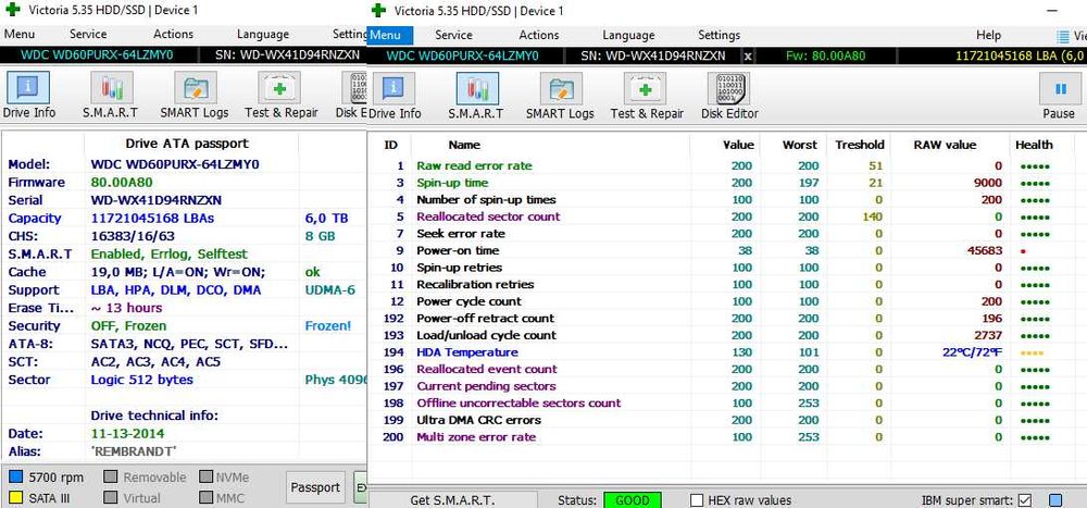Жорсткий диск WD Purple 6TB WD60PURX