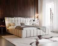 Łóżko tapicerowane chesterfield 180x200 pojemnik Deluxe