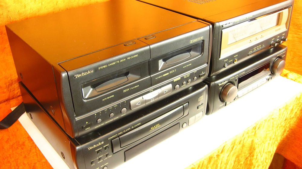 POTĘŻNY Technics SE CA1080 Magnetofon,odtwarzacz cd,końcówka mocy,13kg