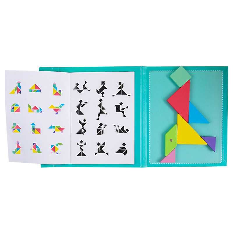 Magnetyczny Tangram - Książka - Montessori