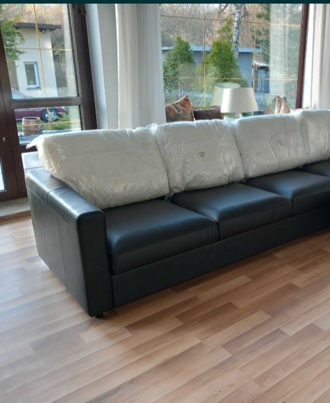 Nowa 1/2 ceny SKÓRA luksusowa modułowa sofa 3 os. VIMLE z Ikea