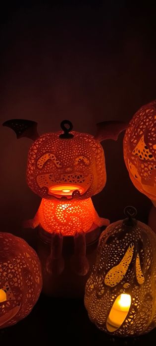 Dynie dekoracyjne z druku 3D – idealne na Halloween!