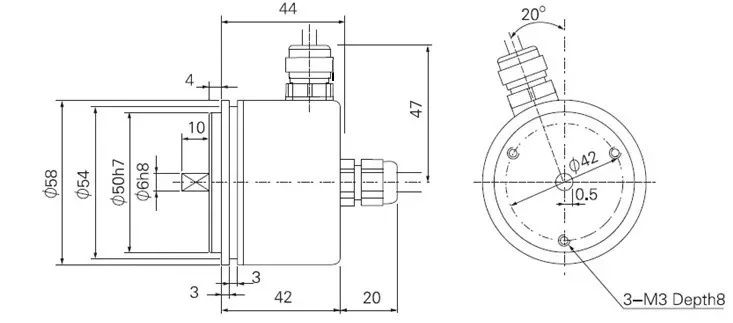 Энкодер CALT 2500 5-26VDC новый