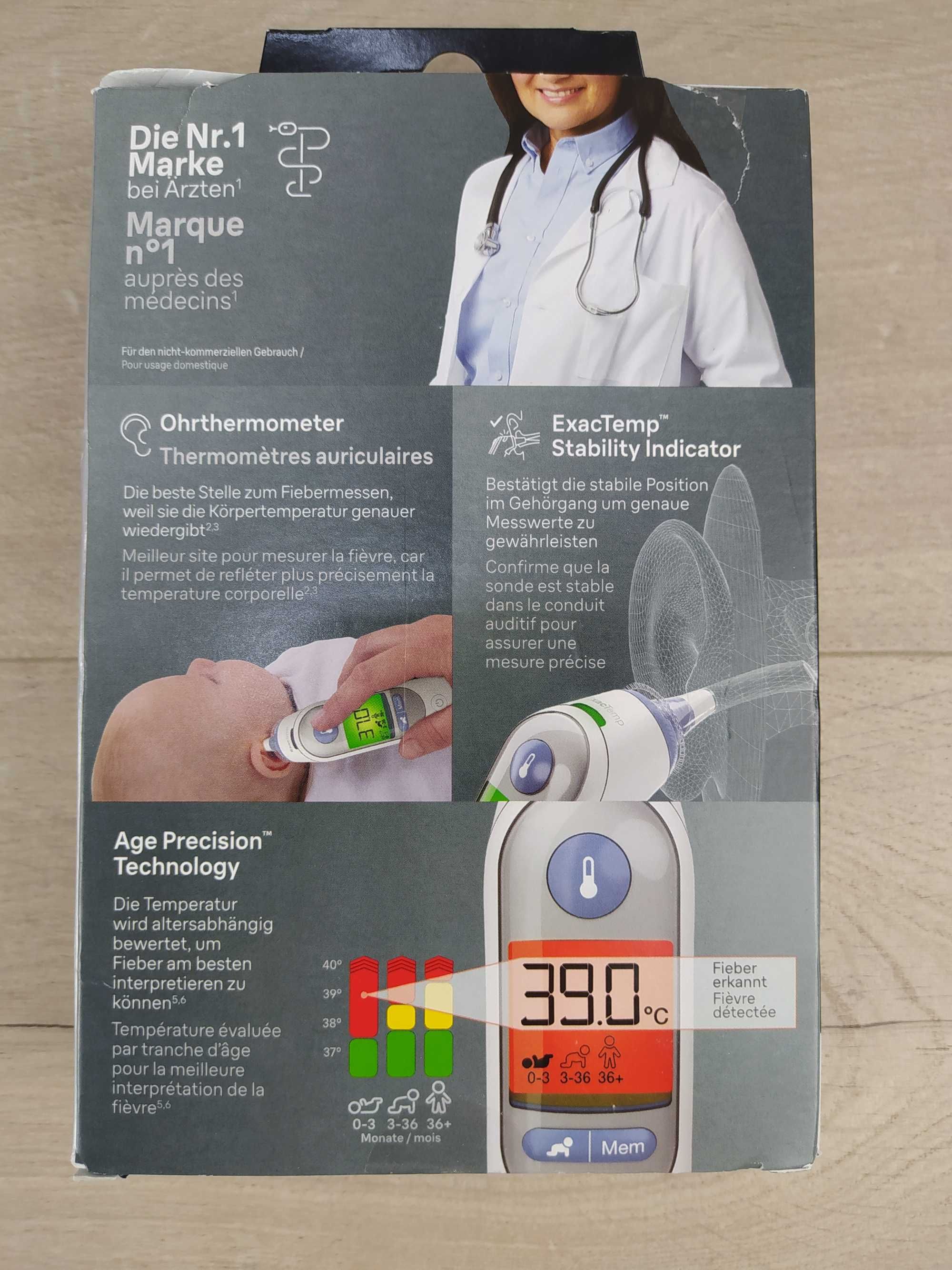 Braun ThermoScan 7 IRT6520 Termometr elektroniczny OPIS