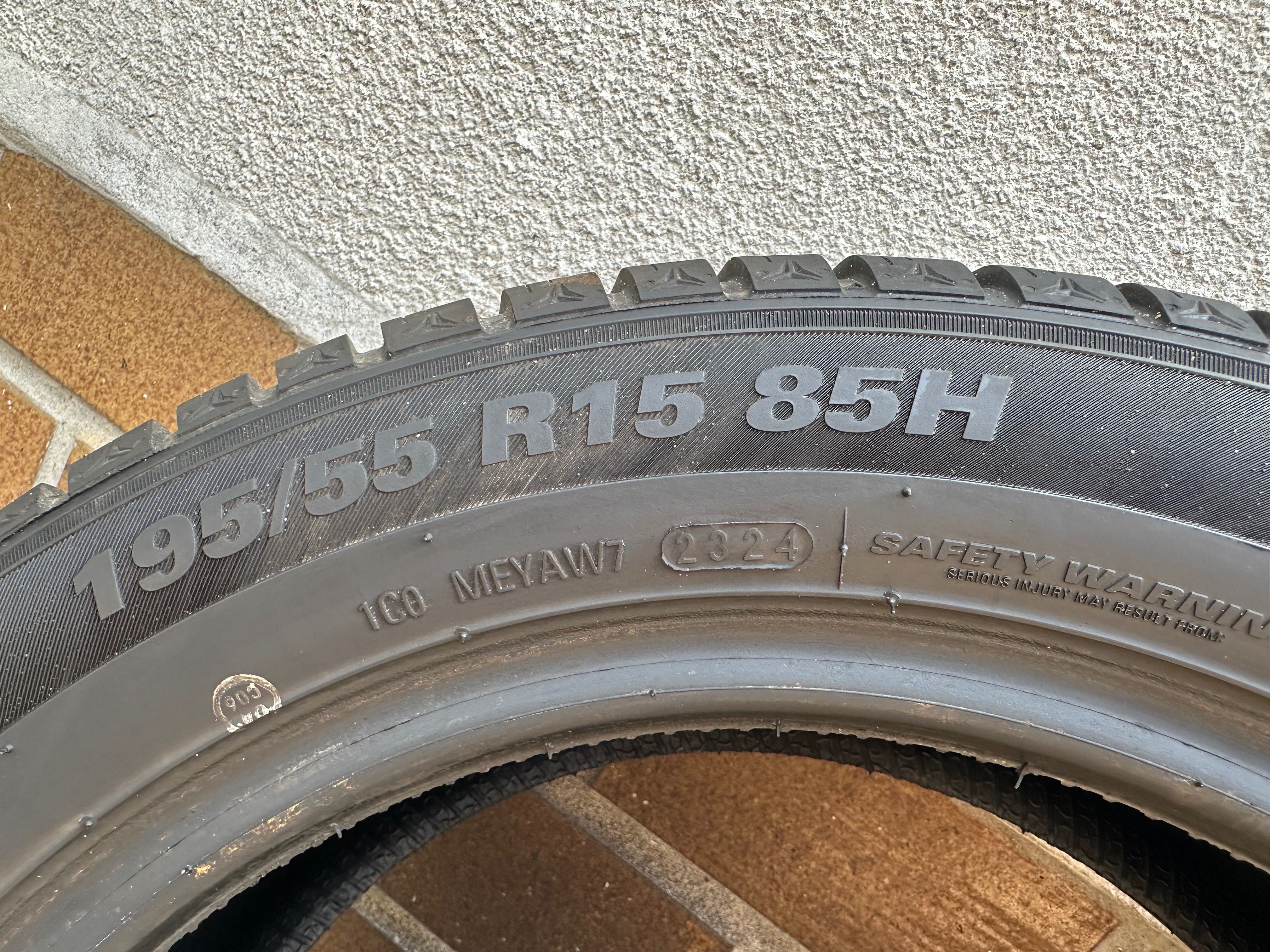 Sprzedam opony Kumho 195/55 R15 – rocznik 2024, jak nowe