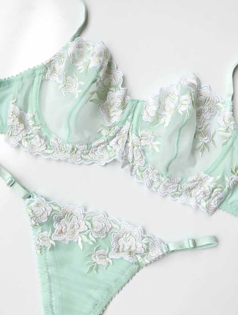 conjunto de lingerie artesanal de luxo e de alta qualidade (NOVO)