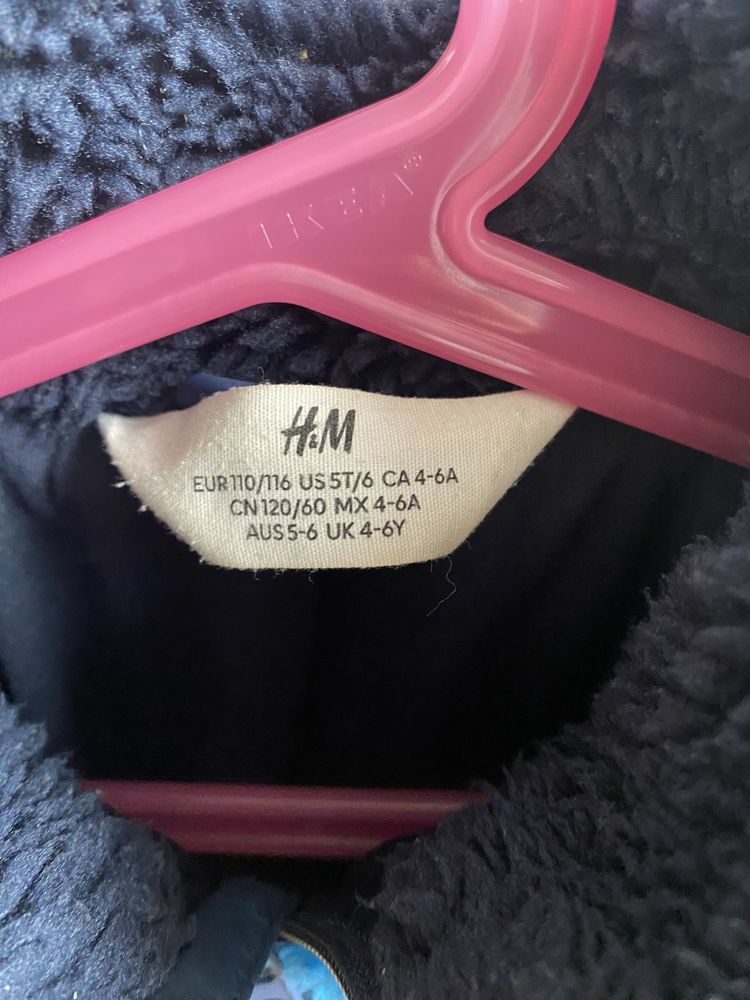 Kurtka z misia przejściowa, wiosenna h&m