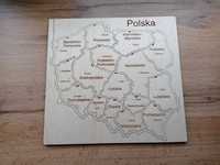Drewniana układanka/puzzle Mapa Polski montessori