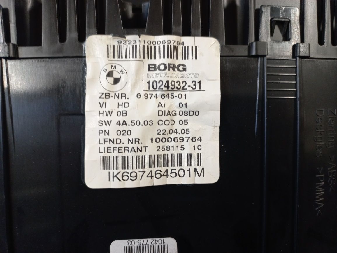 Zestaw startowy bmw e87 2.0 i n46b20b sterownik komputer moduł zegary
