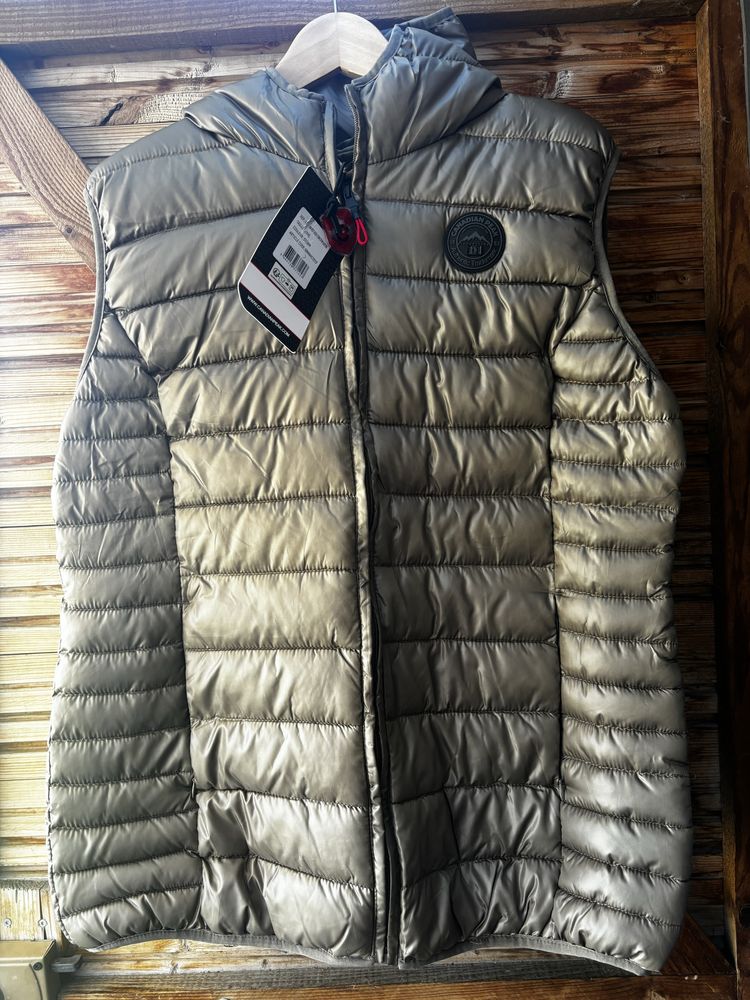 Colete Canadian Peak L Cinza/Verde