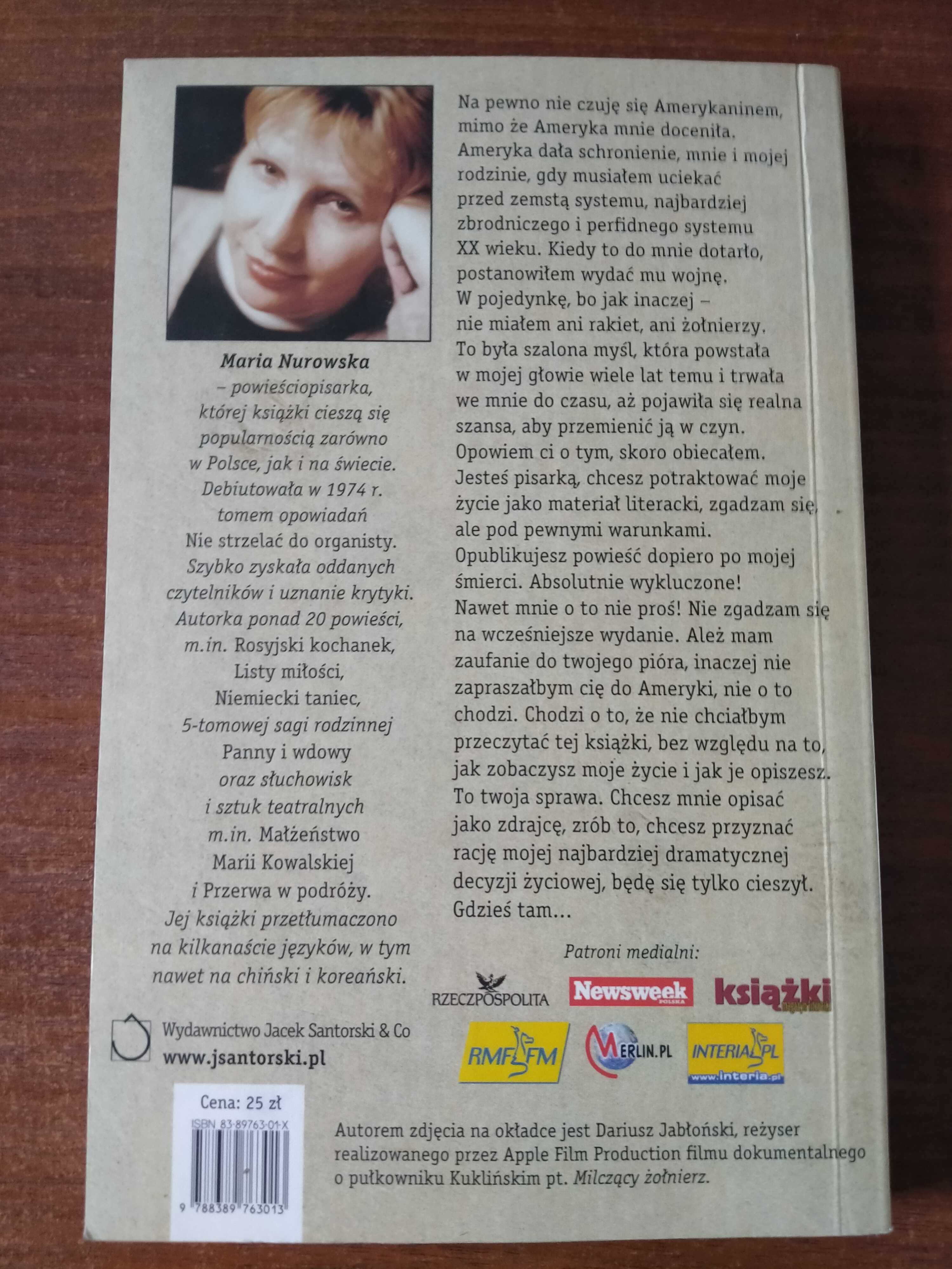MÓJ PRZYJACIEL zdrajca Maria Nurowska