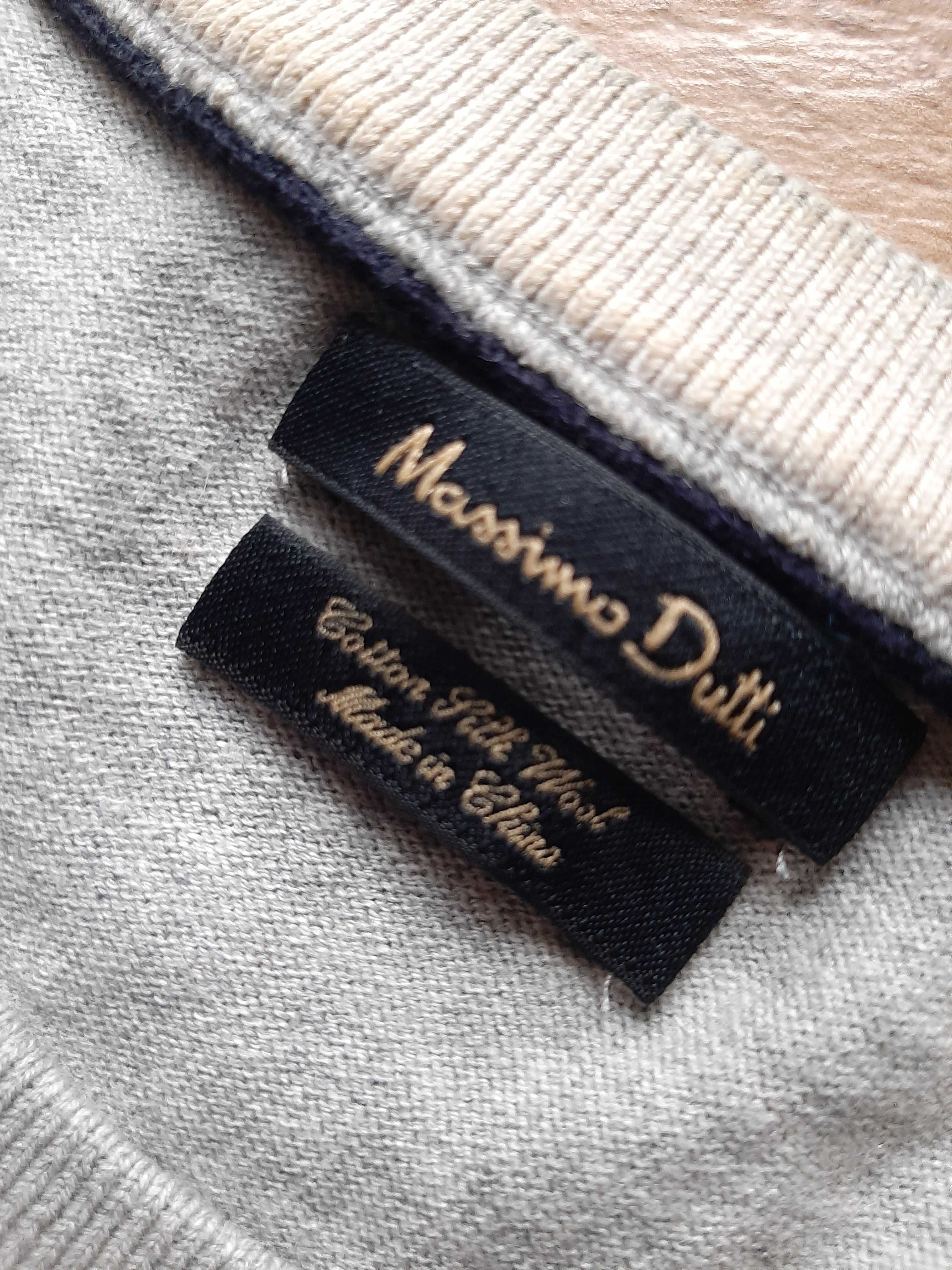 wiosenny sweter Massimo Dutti jedwab wełna