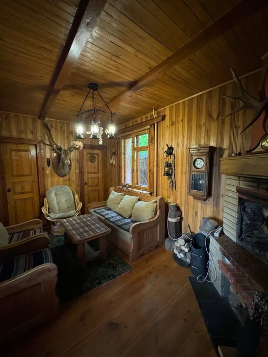 Затишний заміський будинок із каміном та атмосферою мисливського дому!