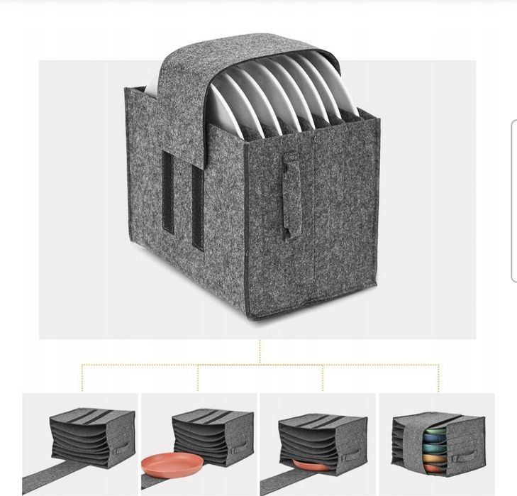 Filcowy uchwyt na talerze