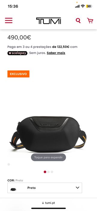 Bolsa cintura lumin,  tumi mclaren