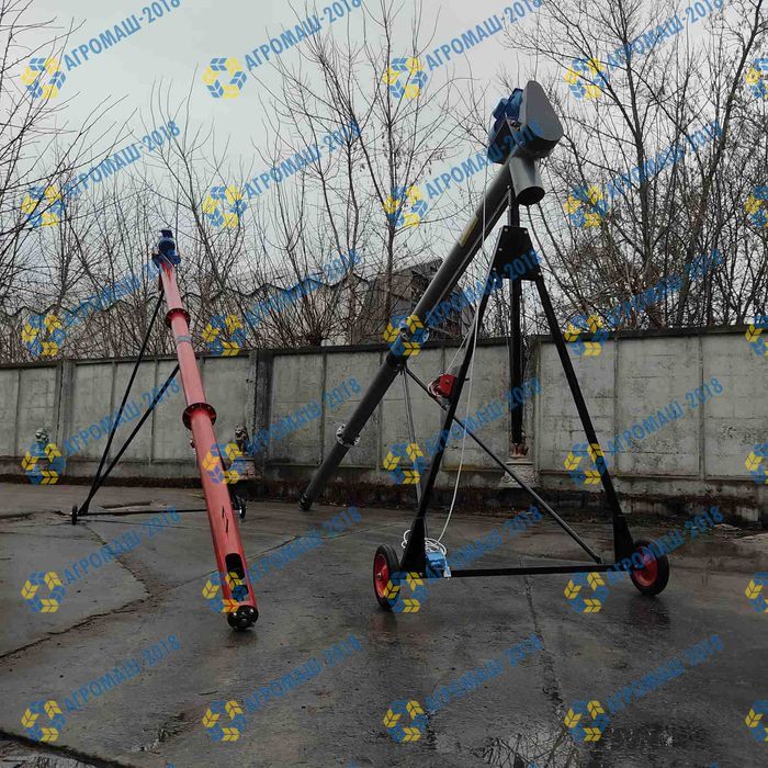 Шнековый погрузчик, винтовой конвейер, транспортер зерна, 108*4*б\дв