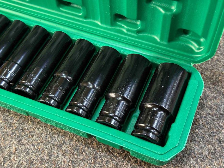 Набір ударних Головок 10шт на Гайковерт 8,10,12,13,14,16,17,19,22,24