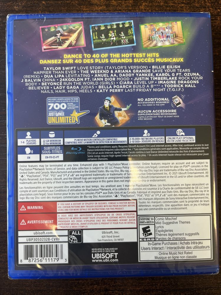 Just dance 2022 ps4/ps5 novo, portes incluidos - vendido