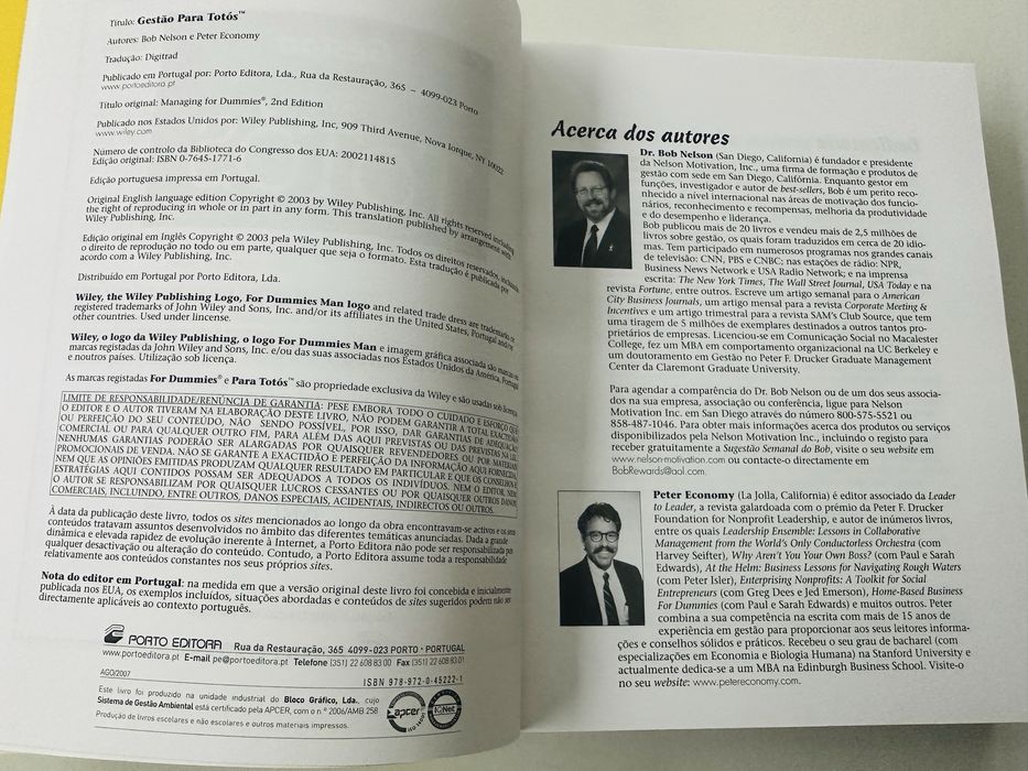 Livro Gestão Para Totós