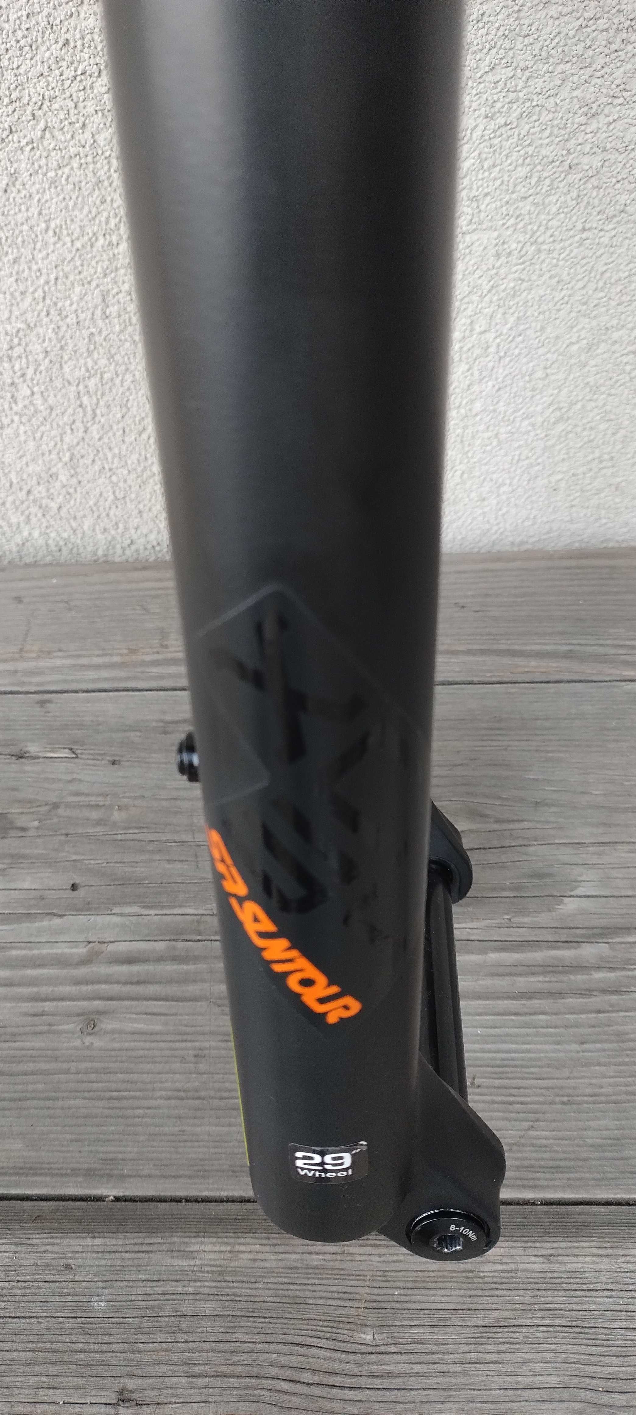 Amortyzator SR Suntour XCM34 120mm z manetką blokady, koło 29 cali