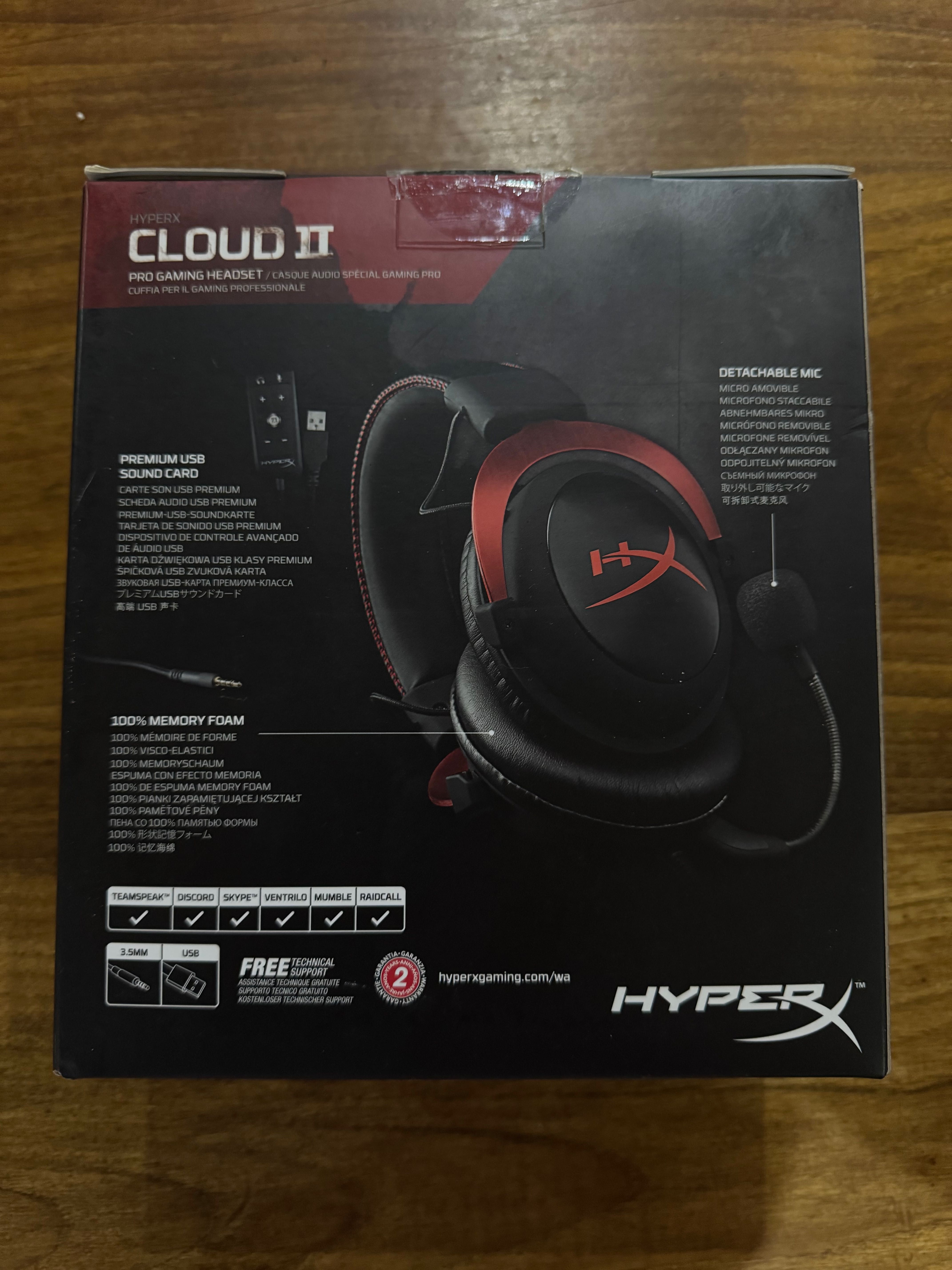 Headset HyperX Cloud II - Novo por abrir