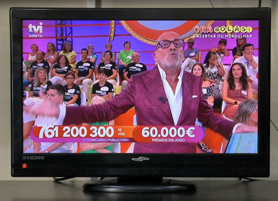 Televisão Monitor (2 em 1) de 22 Polegadas com Comando