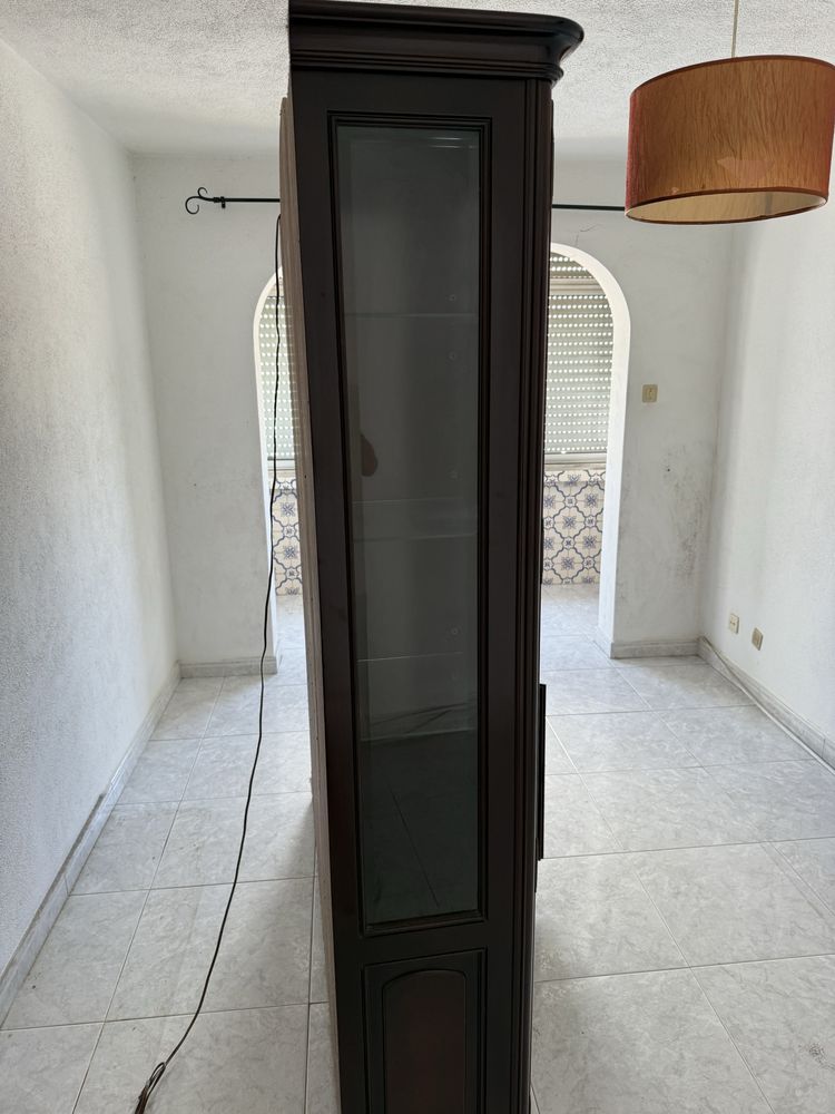 Movel de sala madeira com luz