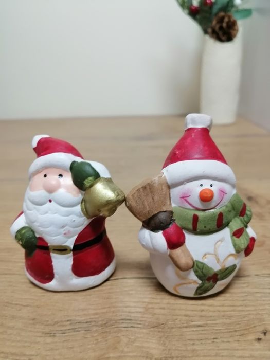 Figurki świąteczne ceramiczne nowe
