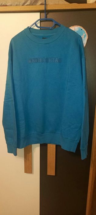 Męska niebieska bluza