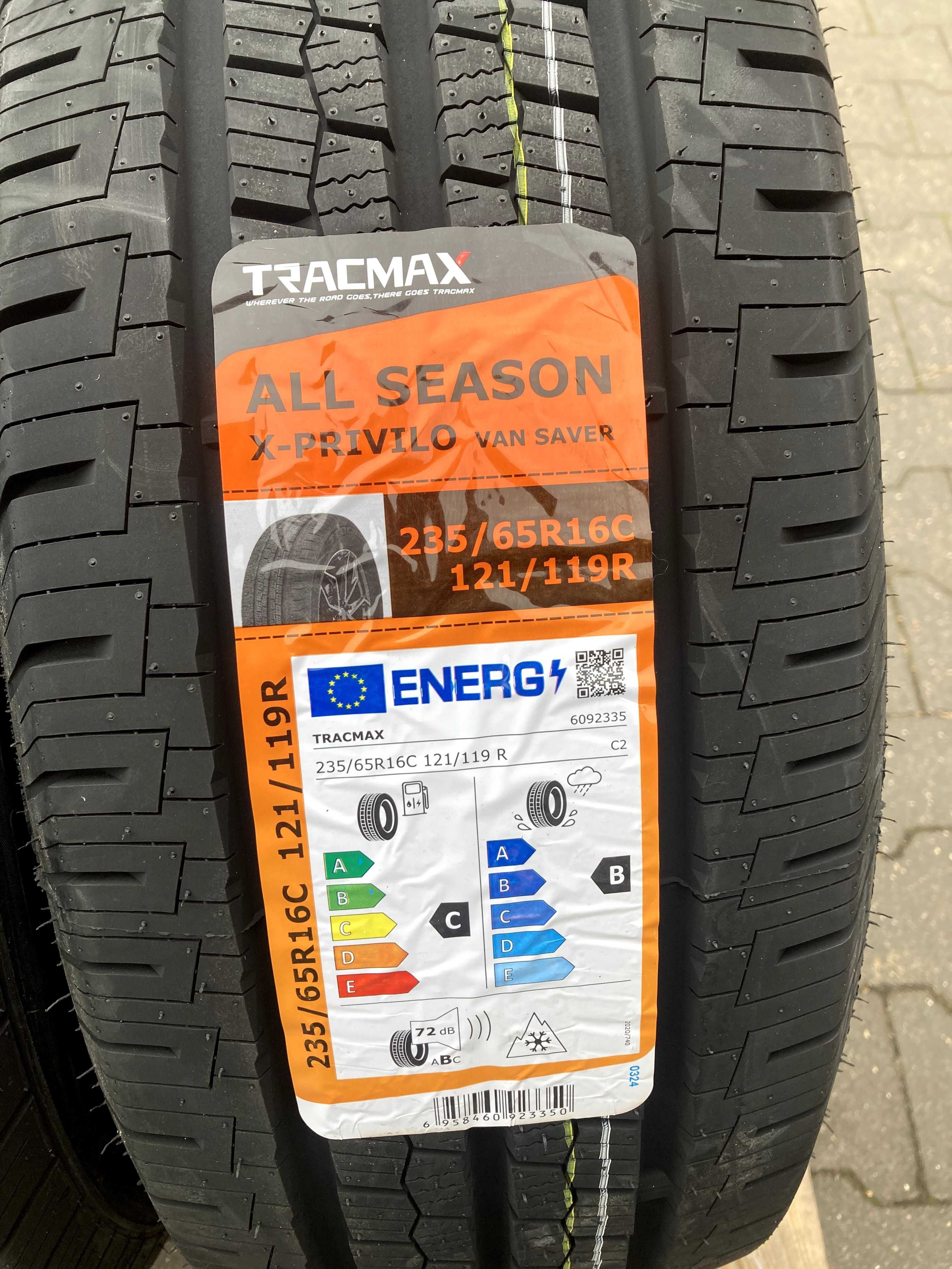 Okazja opony całoroczne 235/65R16C TRACMAX A/S X-PRIVILIO VAN SAVER
