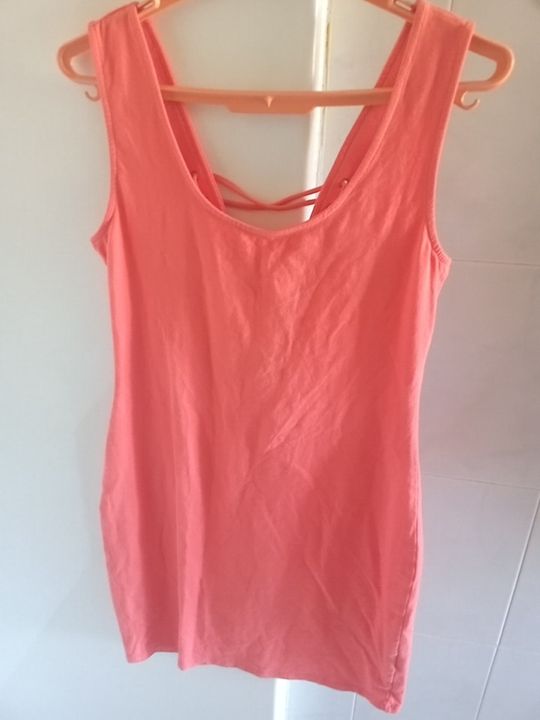 Vestido coral _ novo