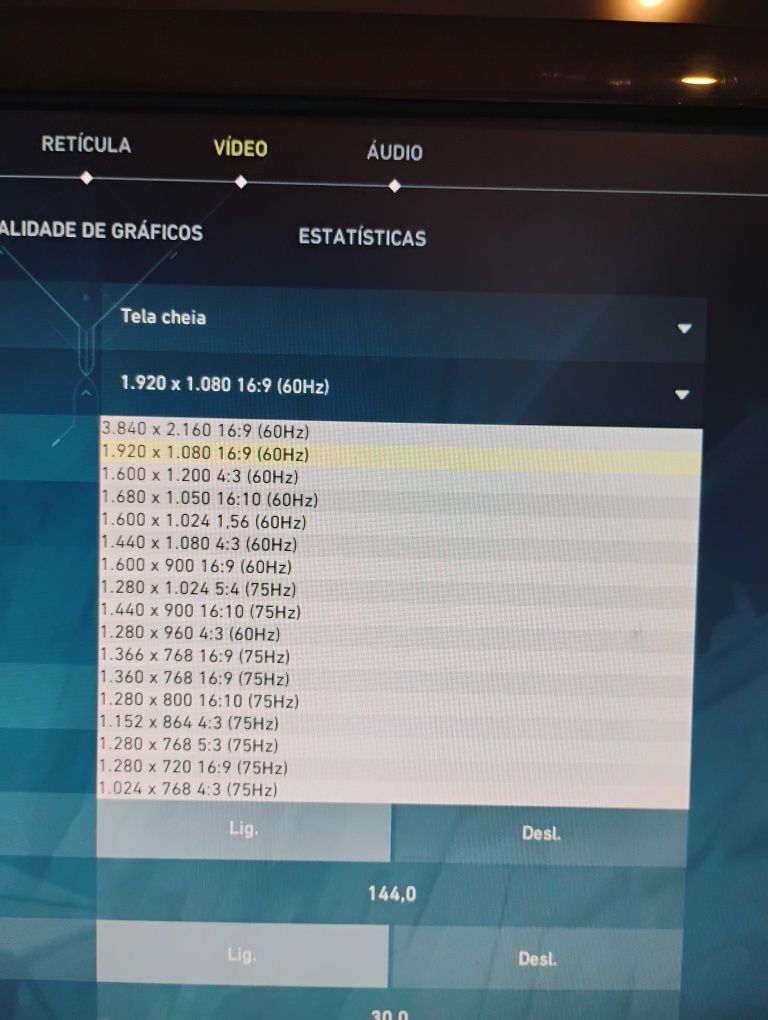 Monitor gamer...