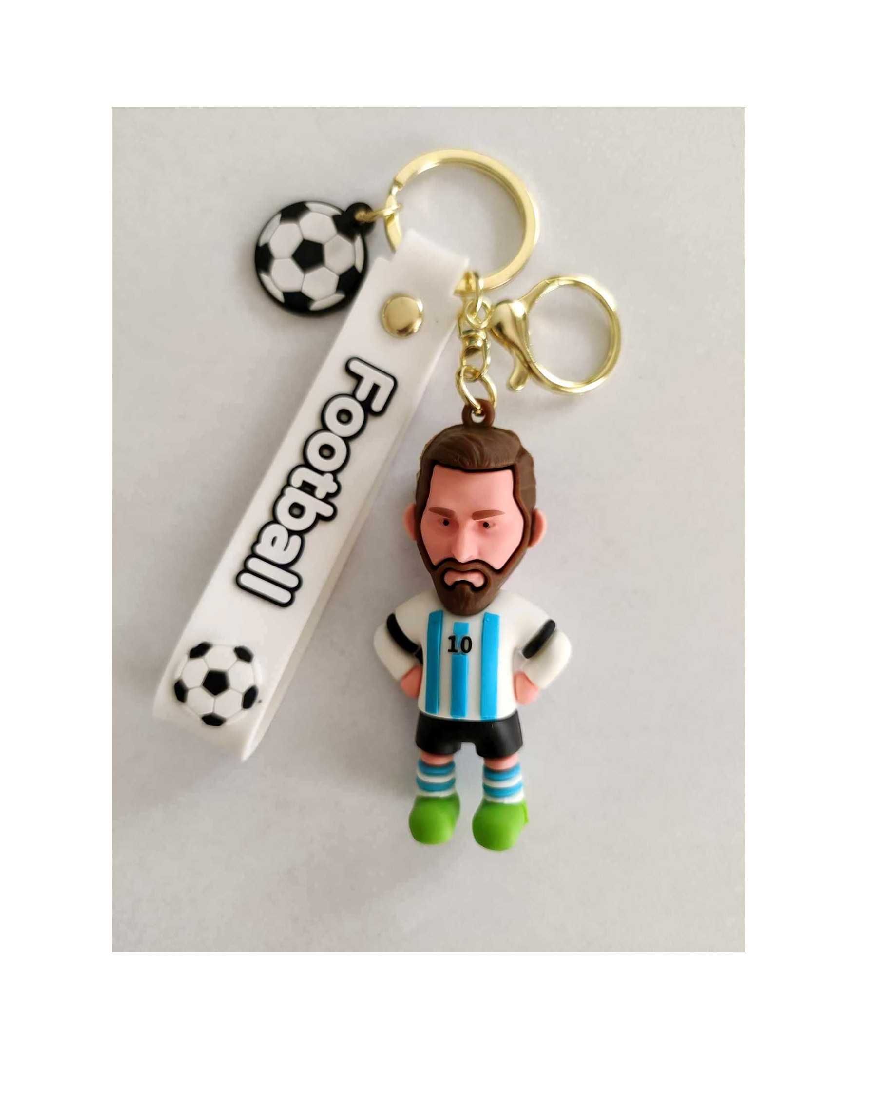 Messi 3D Piłkarz Football Brelok do kluczy Figurka Leo Messi 10 Piłka