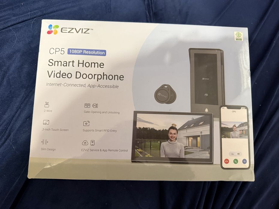 NOWY Wideodomofon WiFi EZVIZ CP5 Brama Furtka 2 żyły Aplikacja Nowa