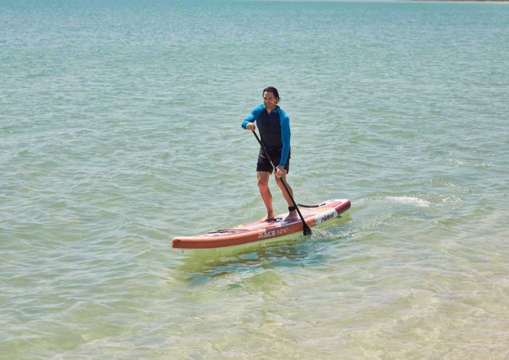 Deska do pływania SUP Mistral Race 12,6 dwukomorowa 380cm pompka Demo