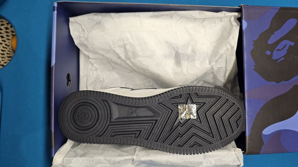 A Bathing Ape (BAPE) ORIGINAL !! jjjjhound white navy Completo+ fatura