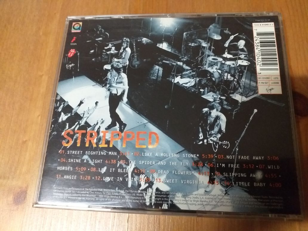 Cd The Rolling Stones,STRIPPED,incluí video e material interativo,NOVO