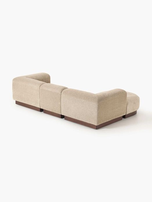 Sofa modułowa Natalie Beżowa Tedy-Boucle 3 Os. lewa/prawa (Westwing)
