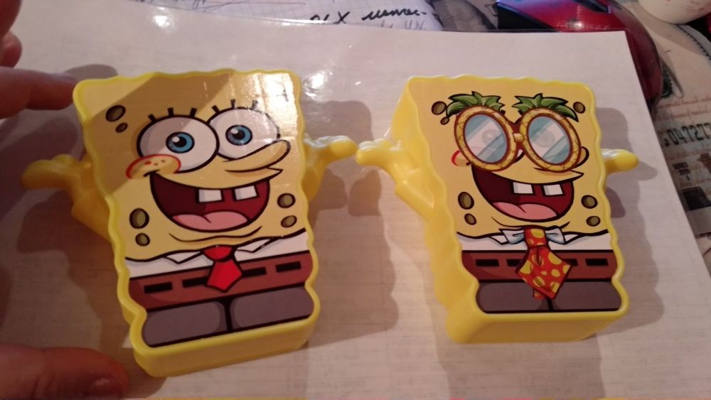 игрушка пластик mfg for bkc из губка боб 2шт 2018 sponge bob спанч боб