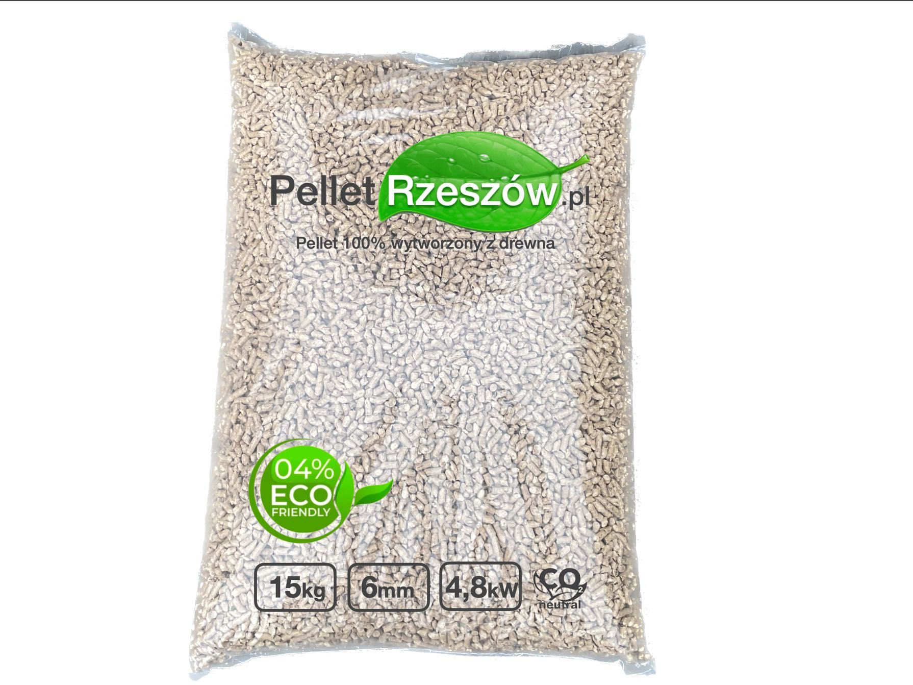 Pellet Sosnowy 6mm Spełnia parametry klasy A1 - Kolbuszowa !!!