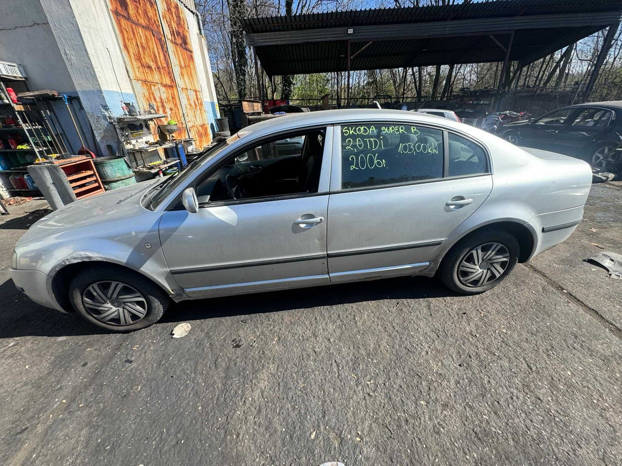 SKODA SUPERB na części 2006r. Adax Opolski Auto Złom Koźle